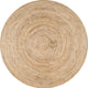 Nuloom Rigo Hand Woven Farmhouse Jute Area Rug, Natural 7'Round