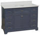 Aria 60" Bathroom Vanity, Marine Gray, Quartz, Single Vanity