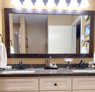 Pendleton Framed Wall Mirror, Bronze, 30"x40"