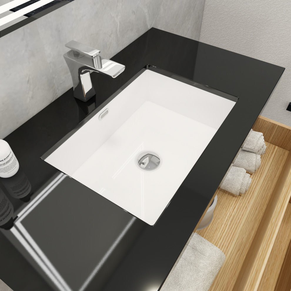 Belli 36" Wall Mounted Single Bathroom Vanity Set, White Oak, Matt Black Top