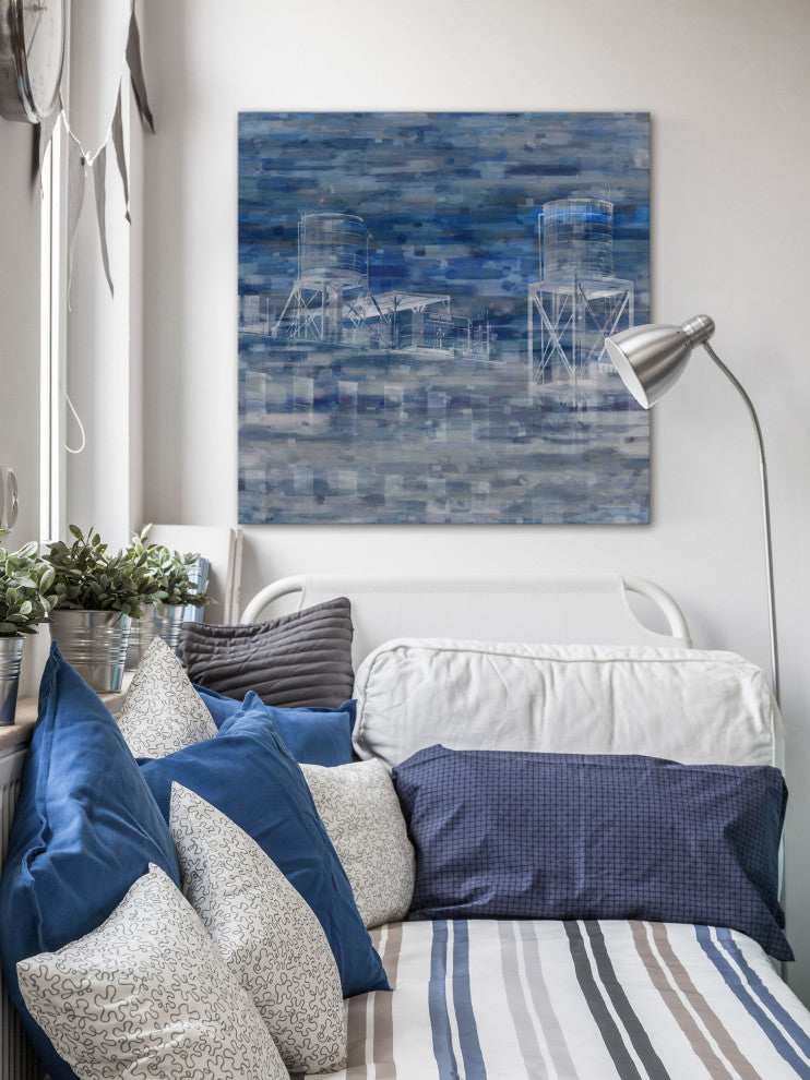 "Industrial NYC" Print on Canvas, 48"x48"