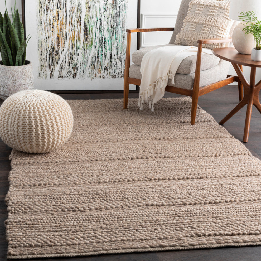 Surya Tahoe TAH-3700 Texture Area Rug, Camel, 5' x 8' Rectangle