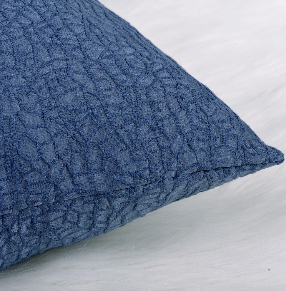 Angola Jacquard Pillow Shell and Valance Set, Real Teal, Pillow