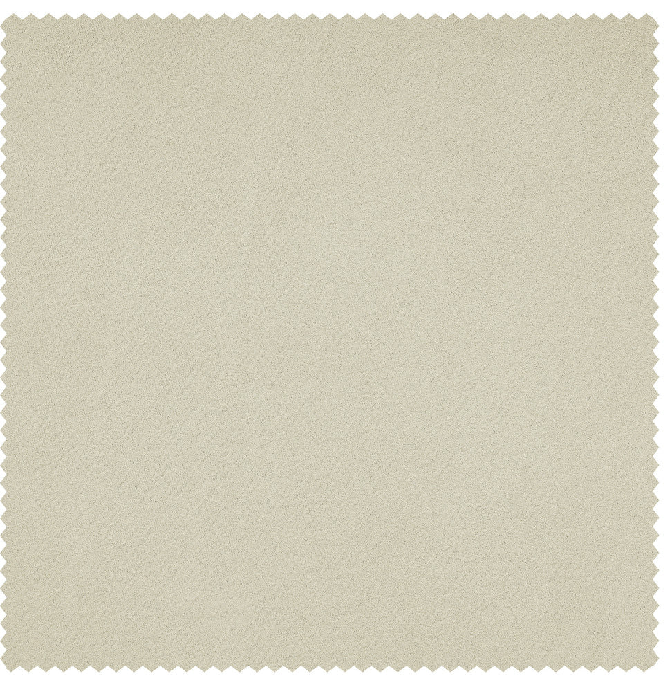 Heritage Plush Velvet Cushion Cover Pair, Au Lait Creme, 18w X 18l