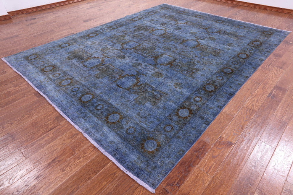 8' 10" X 11' 8" Overdyed Full Pile Hand-Knotted Wool Rug - WR1422