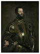 "Portrait of Alfonso d'Avalos, Marchese del Vasto, in Armor" Paper Art, 20"x26"
