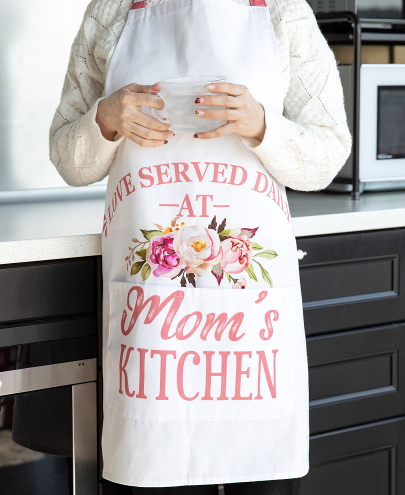 31.25" Faux Burlap Mother's Day Apron
