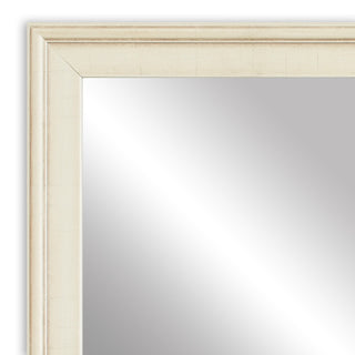 Kendall Framed Wall Mirror, Ivory, 28"x24"