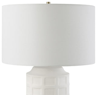 Uttermost Window Pane White Table Lamp