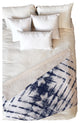Little Arrow Design Co Shibori Tie Dye Fleece Throw Blanket