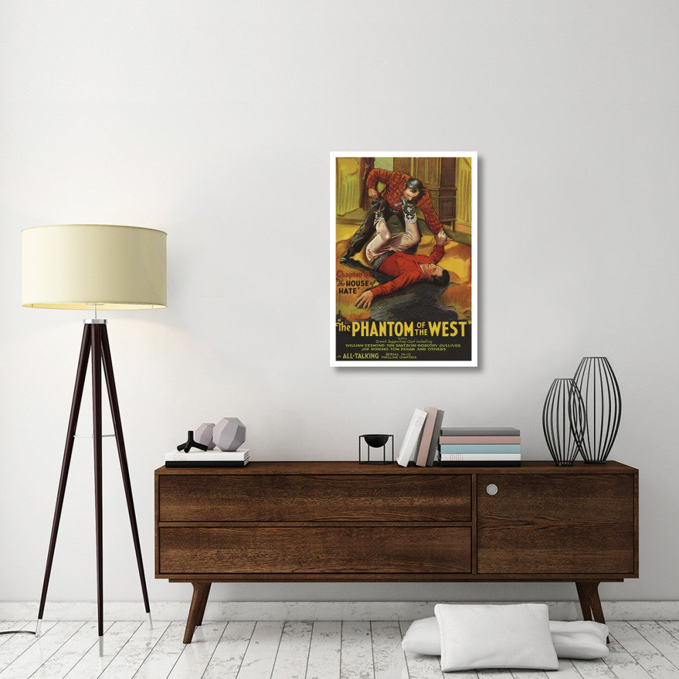 "Vintage Westerns: Phantom of the West -  House of hate" Print, 26"x38"