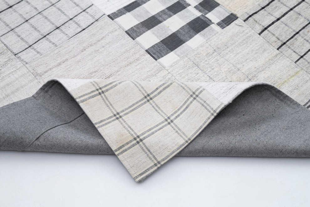 Rug N Carpet - Handmade Turkish 9' 11'' x 12' 11'' Vintage Patchwork Kilim Rug