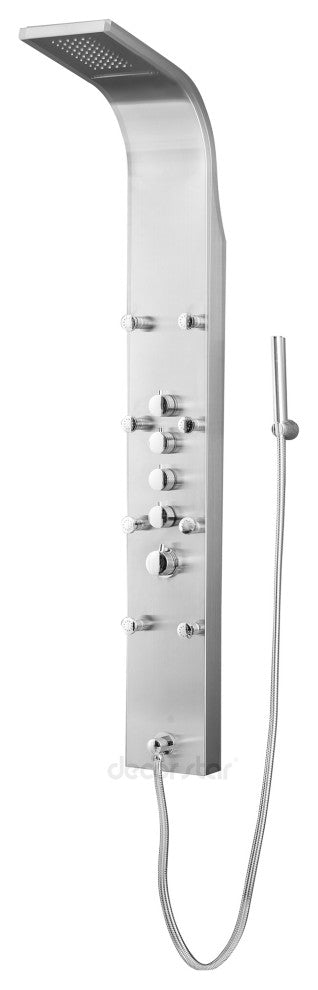 Luxier 61" Shower Panel System With Rainfall Waterfall Shower Head Hand Shower