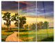 "Road to Bliss" Glossy Metal Wall Art, 3 Panels, 36"x28"