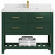 Parker 42 Single Sink Bath Vanity in Lafayette Green  2" Empira Quartz