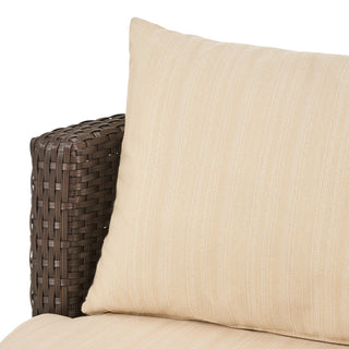 Kyoto Outdoor 3-Piece Brown Wicker Chat Set