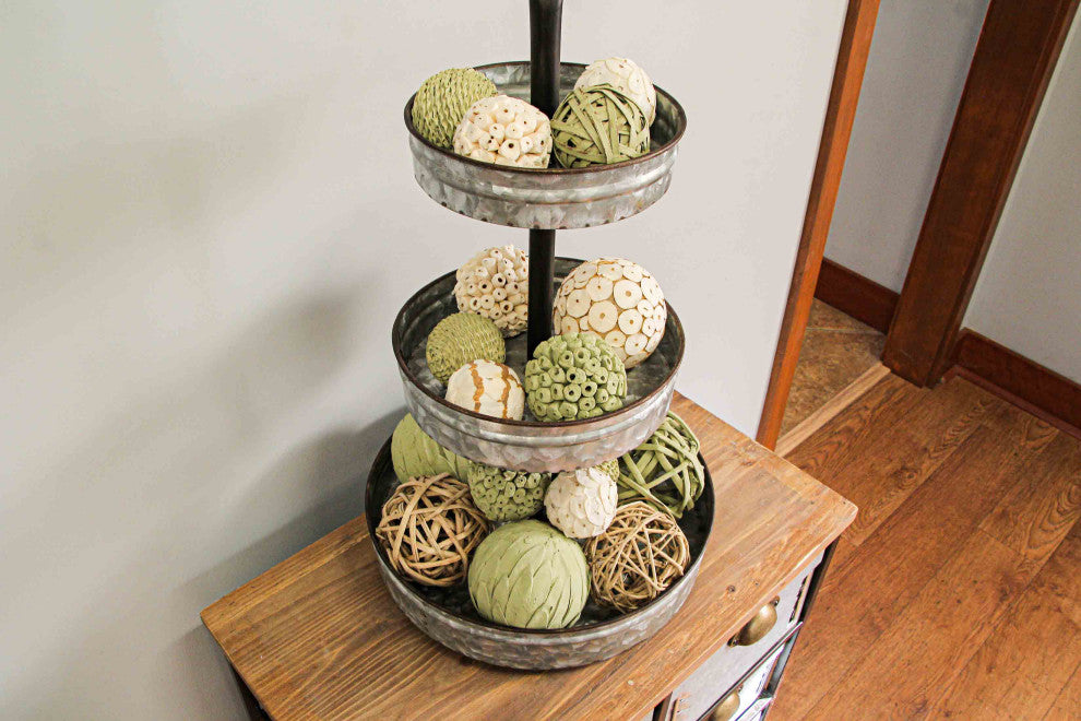 Bag of Natural Dried Green Floral Balls Home Decor Decorative Orbs Vase Filler