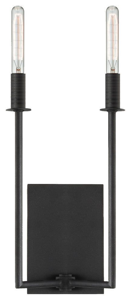 Elight 2 Light Black  Wall Mount