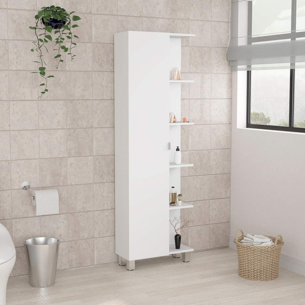Gewnee  Corner Linen Cabinet