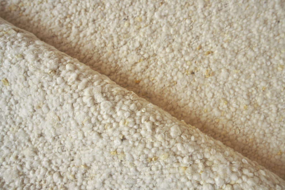 Tocayo Handmade Flatwoven Wool Ivory Area Rug, 10'x14'
