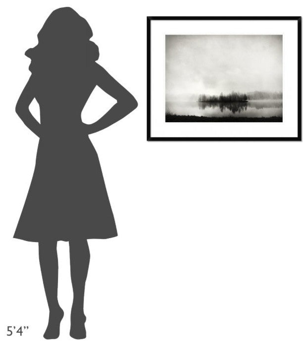 "Isle Of Silence" Framed Digital Print by Franz Bogner, 32x26"