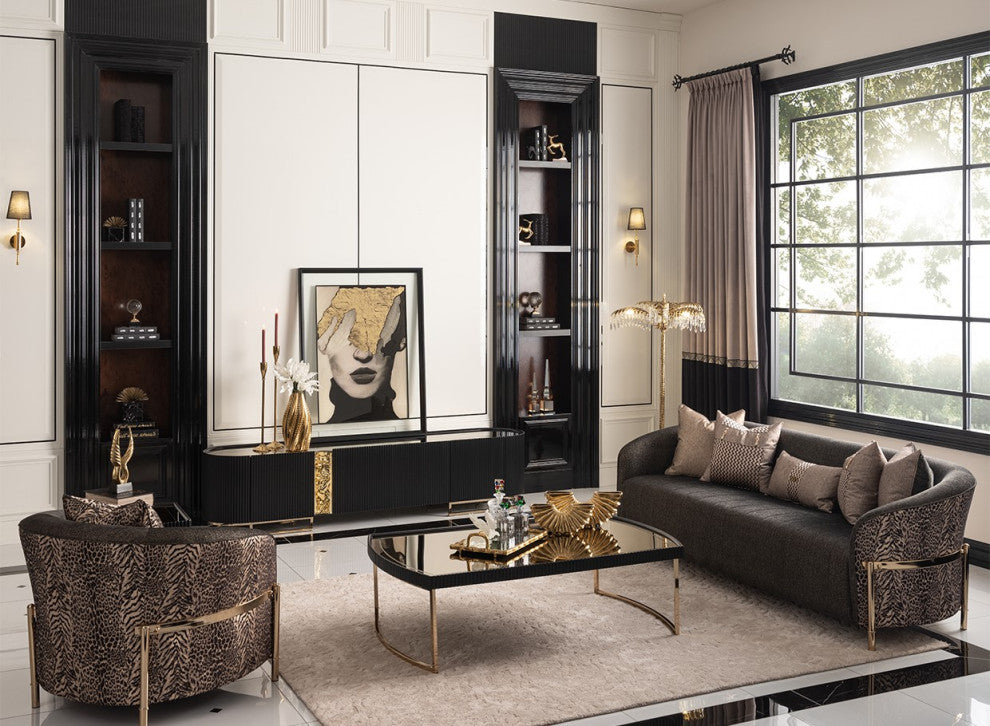 Lisbon Cocktail Table, Silken Matte Black