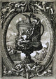 Jean Le Pautre Vase in a Cartouche, Gallery Wrapped Canvas Print, 18"x27"