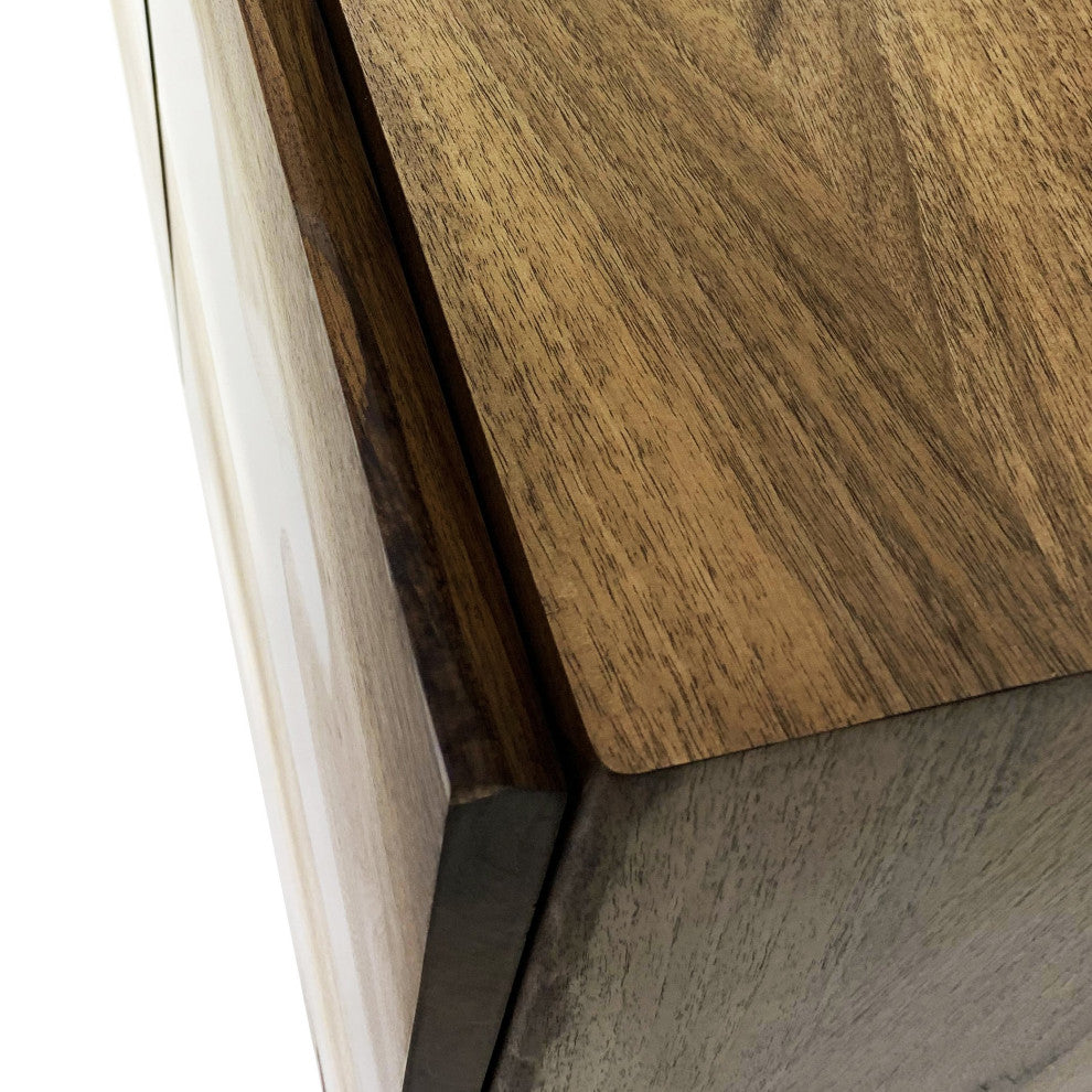 Deluxe Walnut Credenza, 86.6"
