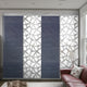 Scattered-Azure 4-Panel Track Extendable Vertical Blinds 94"Hx48-88"W
