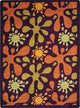 Kid Essentials Rug, Splat, Burgundy, 3'10"x5'4"