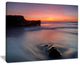 "Softness in The Tide Magoito Beach" Contemporary Seascape Art Canvas, 20"x12"