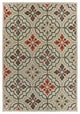 Oriental Weavers Latitude Grey/ Orange Geometric Indoor/Outdoor Rug 6'7"X9'2"