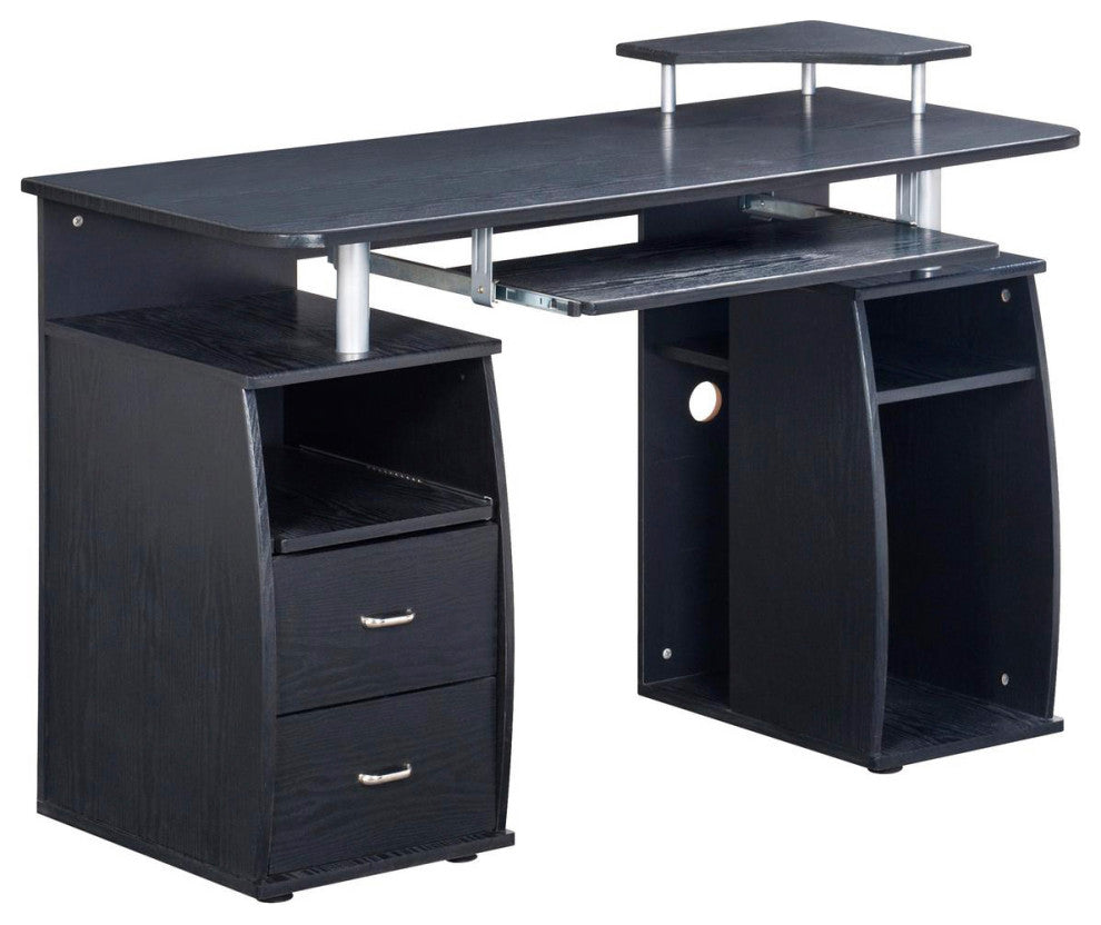 Techni Mobili Complete Computer Workstation Desk With Storage, Espresso