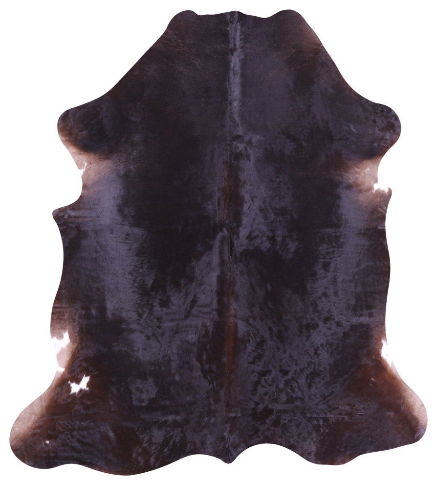 6' 8" X 6' 8" Organic Natural Hair-On Cowhide Area Rug C1507