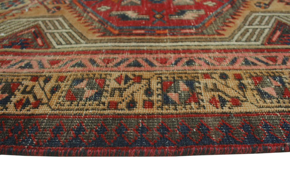 Fine Vintage Distressed Kentrell Beige Runner