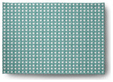 Rattan Geometric Rug, Desert Turquoise, 4'x6'