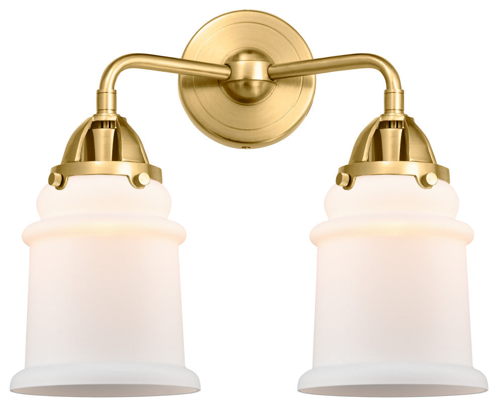 Innovations 288-2W-SG-G181 Canton 2 Light 14" Bath Vanity Light, Satin Gold
