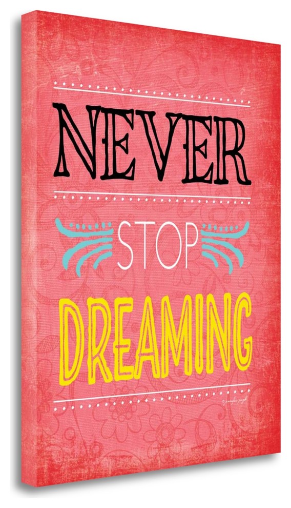 "Never Stop Dreaming" By Jennifer Pugh, Giclee Print on Gallery Wrap Canvas