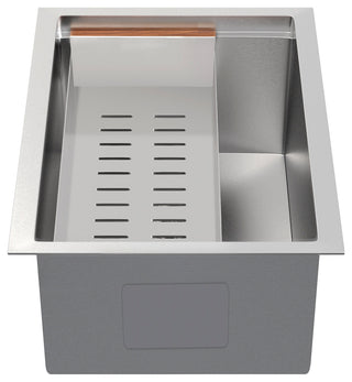 Rivage 15x19" Single Basin Undermount Kitchen Workstation Sink