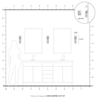 Ludlow 1 Light Bronze ADA Single Sconce