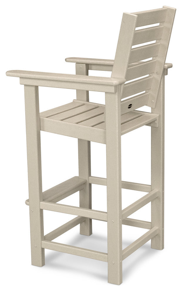 Polywood Captain Bar Chair, Sand