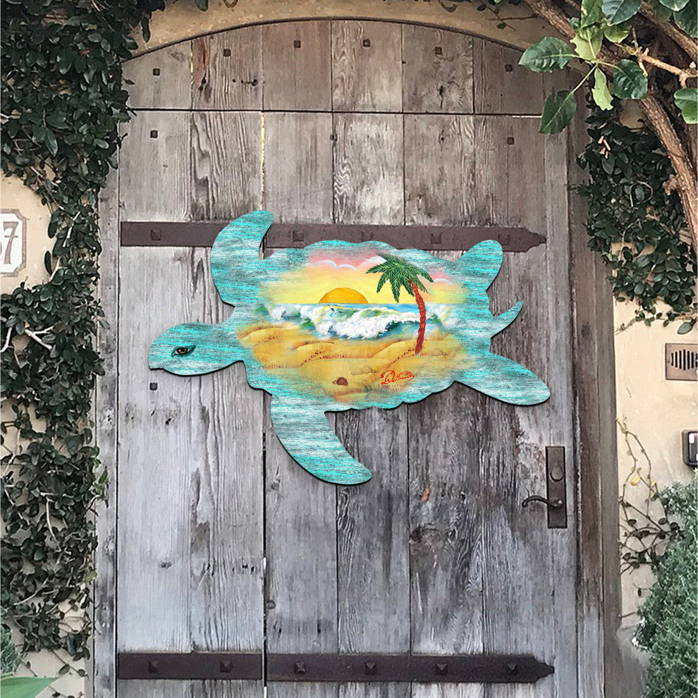 Turtle Scenic Door Hanger