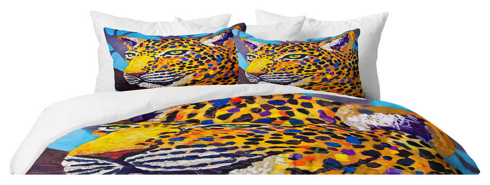 Deny Designs Elizabeth St Hilaire Nelson Jacklyn Jaguar Duvet Cover Set