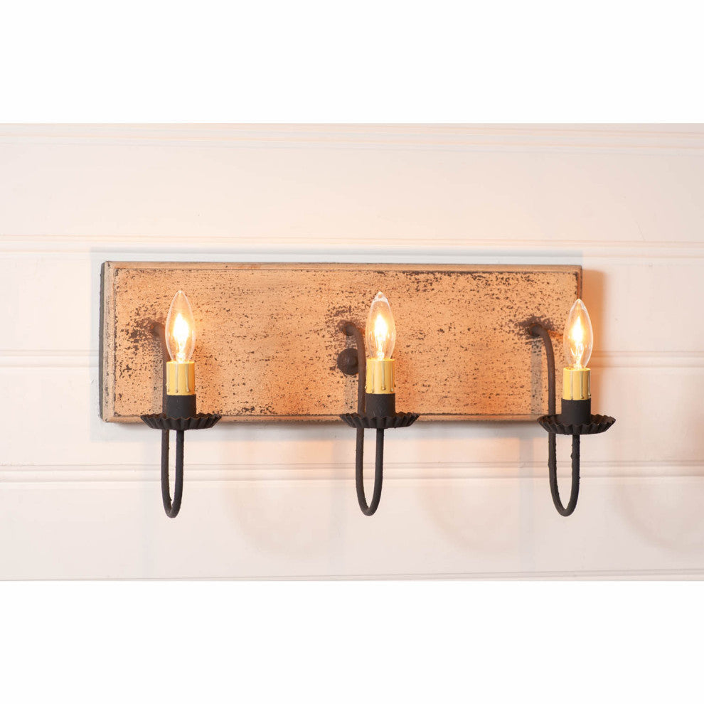3 Arm Vanity Light, Hartford Buttermilk
