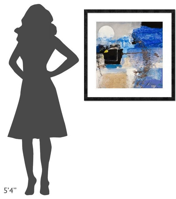 "Moonlight (detail)" Framed Digital Print by Arthur Pima, 32"x32"