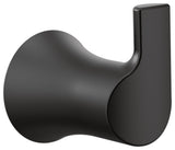 Moen Doux Single Robe Hook Matte Black, YB0203BL