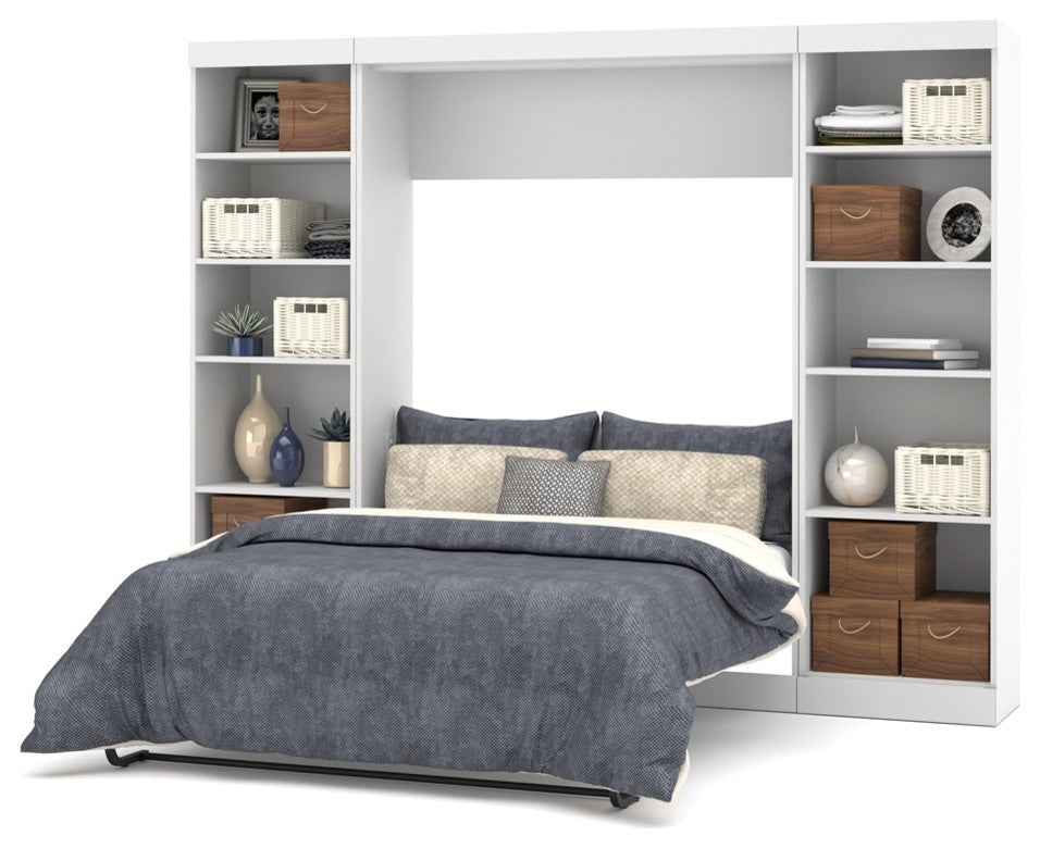 Bestar Pur By Bestar 109 Full Wall Bed Kit, White