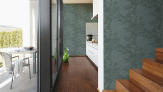 Floral Textured Wallpaper Featuring Branches And Leaves, 373973