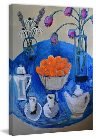 "Time for Tea" Painting Print on Wrapped Canvas, 40"x60"