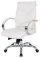 Deluxe Dillon Snow Executive Chair With Aluminum Base and Padded Arms, Mid Back